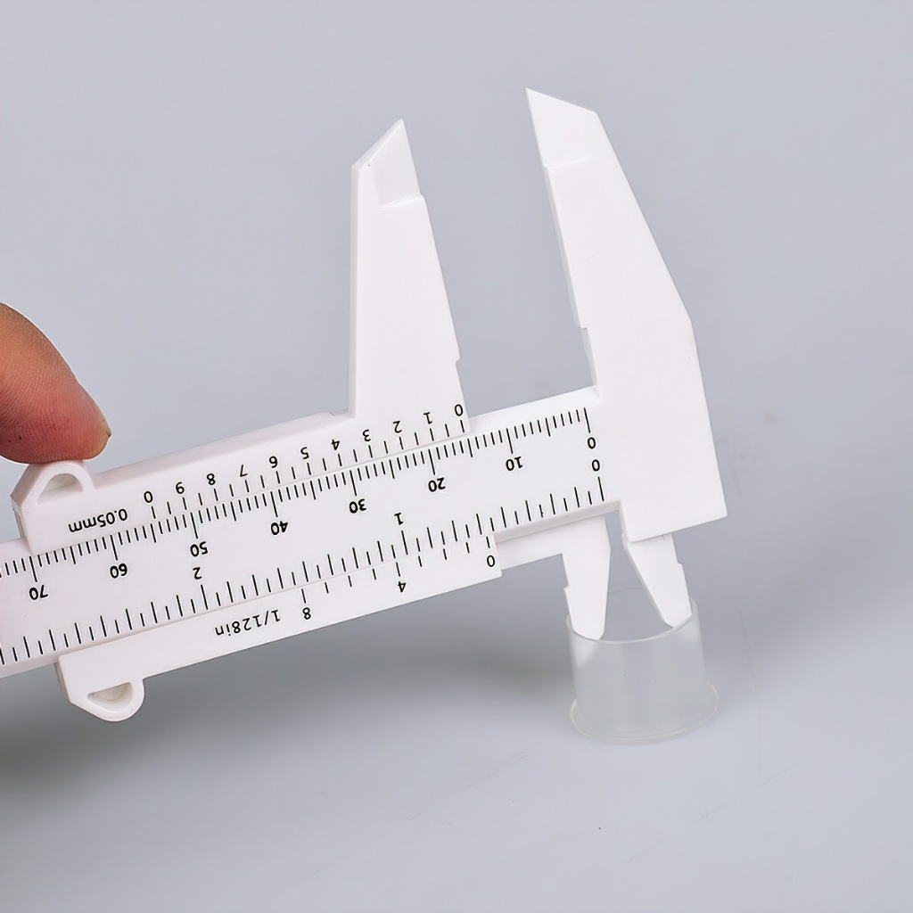 Thước Kẹp,Thước Kéo Đo Lông Mày Bằng Nhựa 150mm