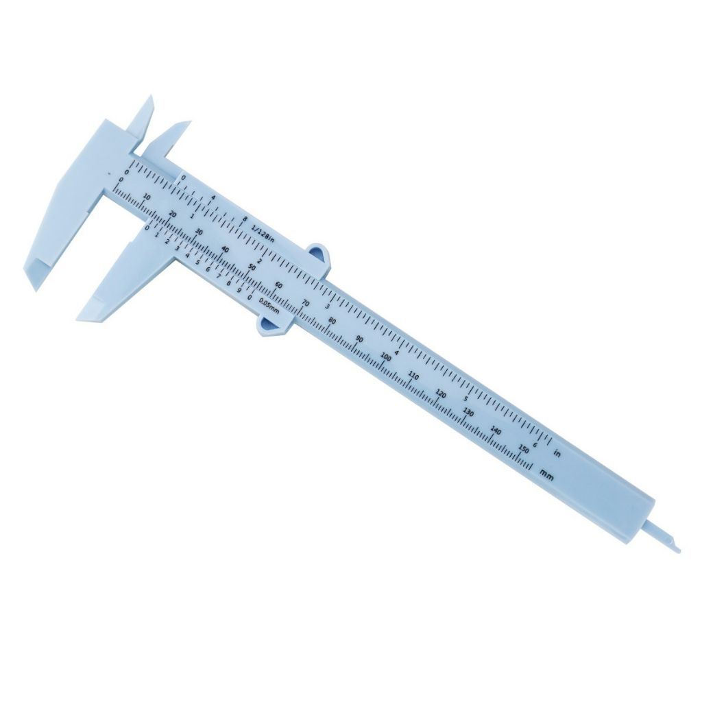 Thước Kẹp,Thước Kéo Đo Lông Mày Bằng Nhựa 150mm