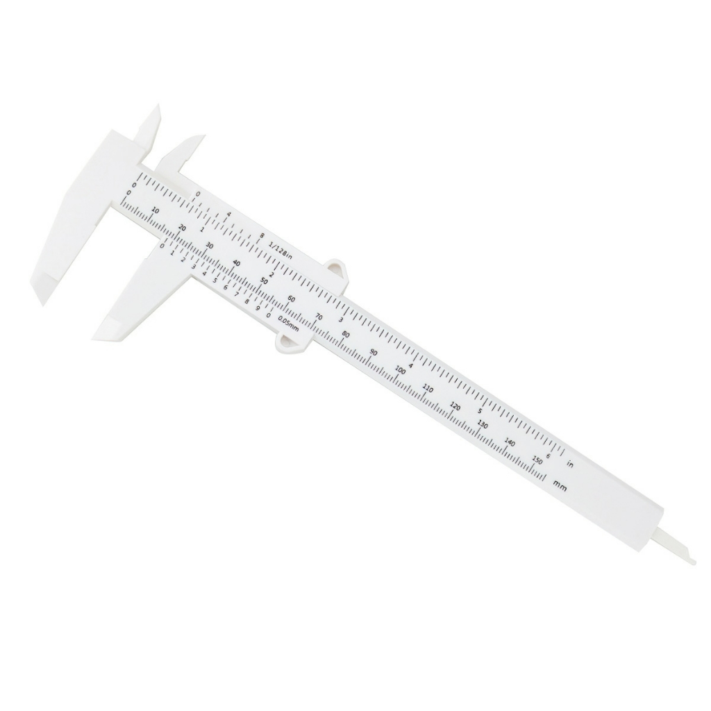 Thước Kẹp,Thước Kéo Đo Lông Mày Bằng Nhựa 150mm
