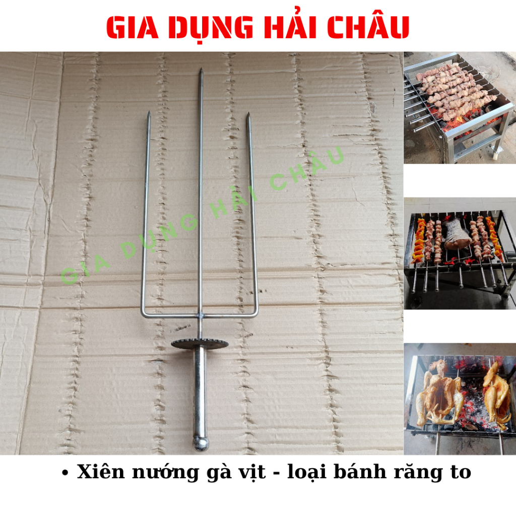 Xiên nướng chả thịt gà vịt quay tự động - Kích thước xiên cụ thể trong mô tả