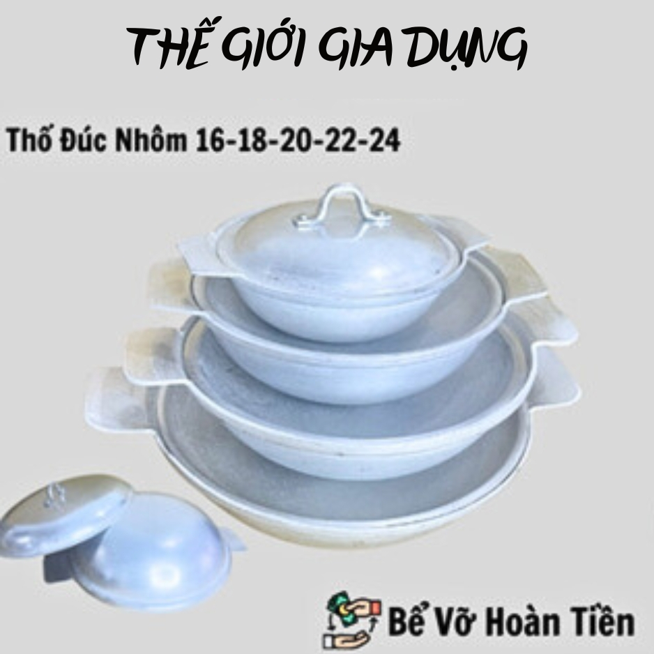 Thố Đúc Nhôm Nguyên Chất- thố Kho Cá-Kho Tộ-Thố Nấu Canh-Hấp Ngao-Thố ...