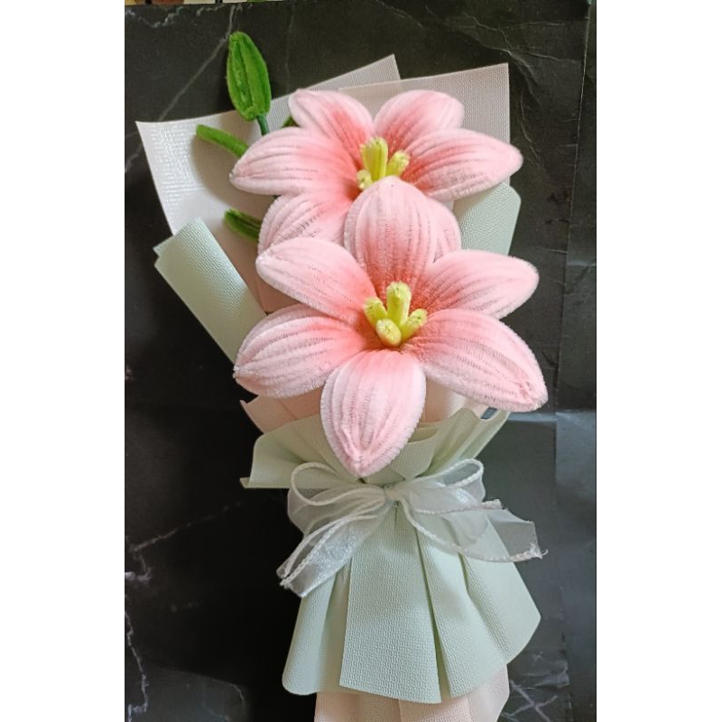 Bó Hoa Ly Kẽm Nhung Decor, Quà Tặng Siêu Đẹp