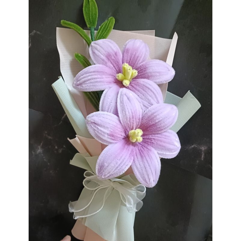 Bó Hoa Ly Kẽm Nhung Decor, Quà Tặng Siêu Đẹp