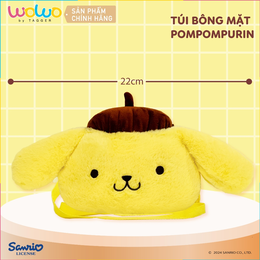 Túi Gấu bông Pompompurin WOWO Túi đeo chéo Cute 22cm Cho bé Đựng Quần ...