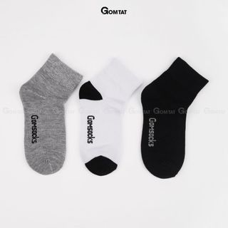Combo 10 đôi tất cổ cao trơn màu nam nữ GOMTAT, vớ nam nữ cao cổ hút ẩm thoáng khí, khử mùi chân - GOMSOCKS-CAO-CB10