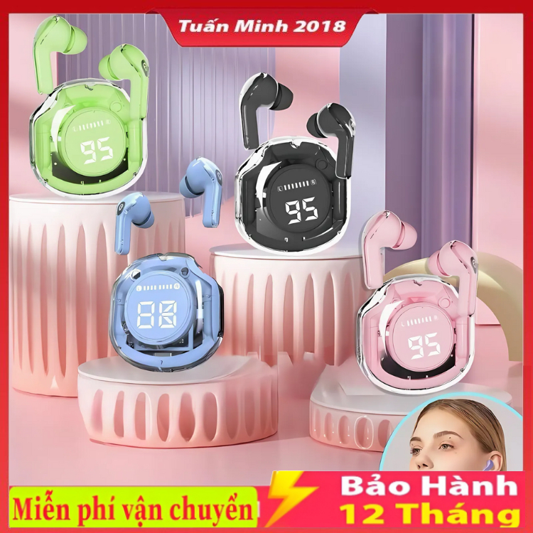 Tai nghe bluetooth KY9 cảm ứng pin 6 giờ nhiều màu chống nước hộp sạc ...