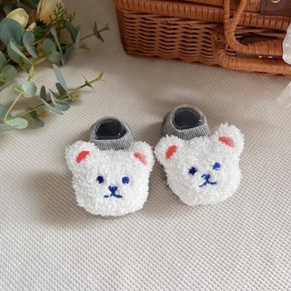 Tất gấu cổ ngắn 3D bé trai, bé gái 3-10kg. Tất thú tập đi, có đế chống trơn trượt. Dino Kids