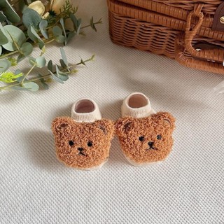 Tất gấu cổ ngắn 3D bé trai, bé gái 3-10kg. Tất thú tập đi, có đế chống trơn trượt. Dino Kids