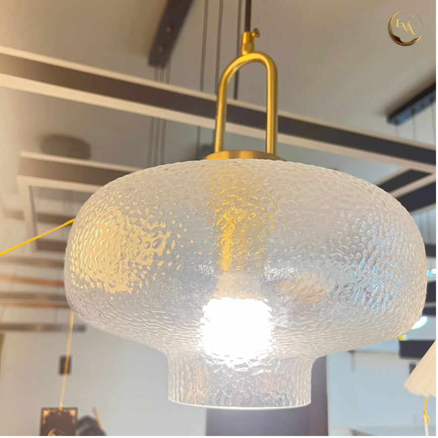 Đèn thả thủy tinh EVA AP005 ,thả bàn ăn, phòng khách hiện đại AP005 D260*H150mm bảo hành 12 tháng