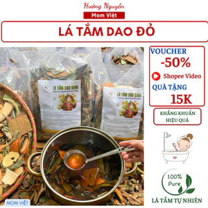 1KG LÁ TẮM DAO ĐỎ (DẠNG LÁ NGUYÊN)