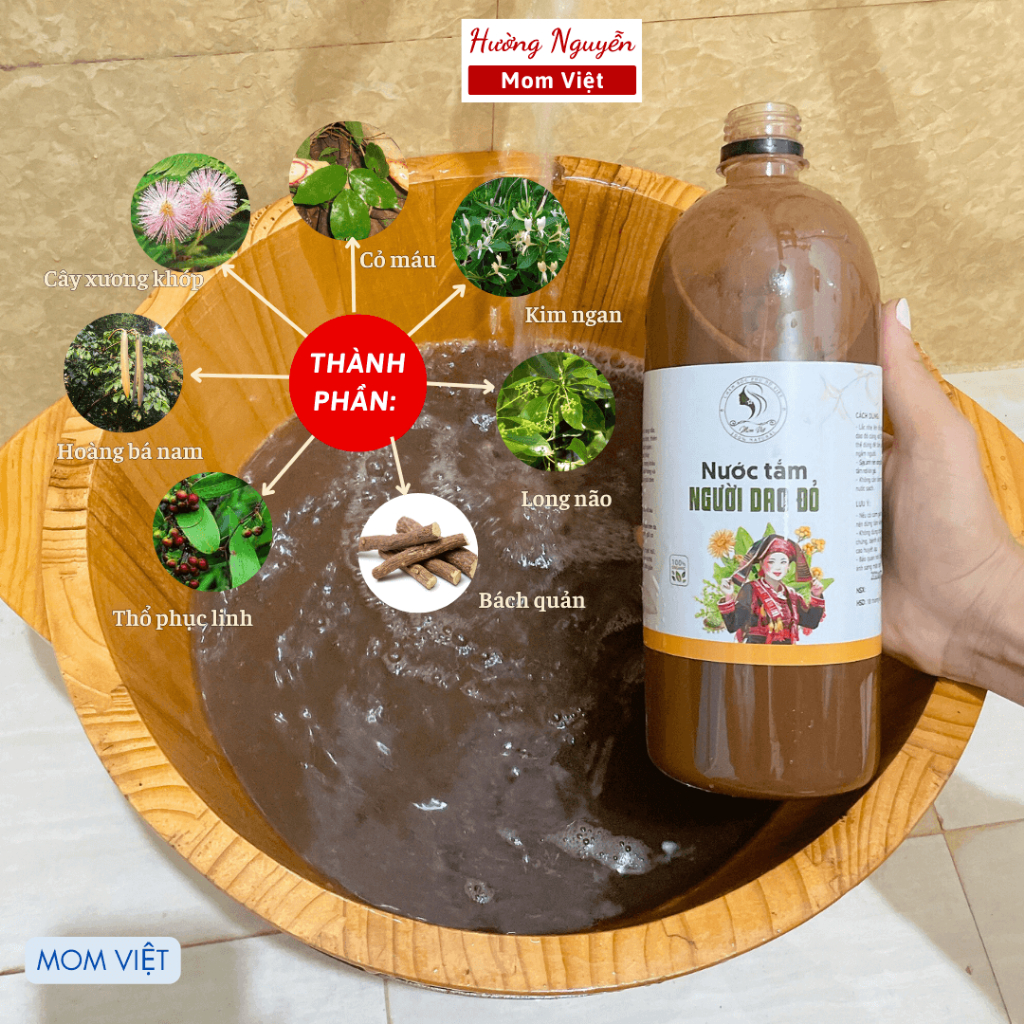 Xông tắm 🎁Mom Việt🎁 Nước tắm dao đỏ Sapa | Lá xông tắm thảo dược | Tăng cường sức đề kháng thải độc | Hồi phục sức khỏe