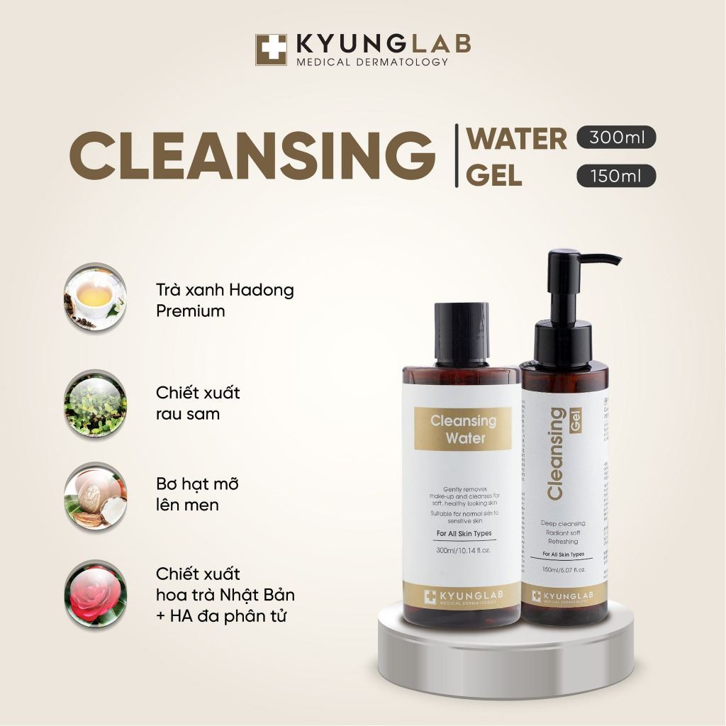 Sữa rửa mặt KyungLab Cleansing Gel 150ml làm sạch sâu dịu nhẹ không khô da