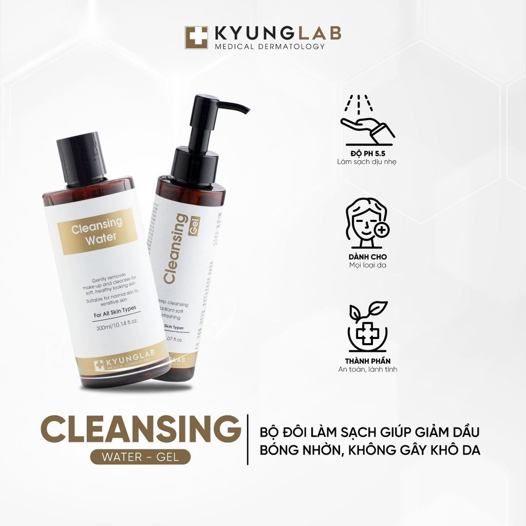 Sữa rửa mặt KyungLab Cleansing Gel 150ml làm sạch sâu dịu nhẹ không khô da