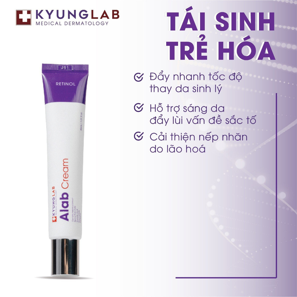 Kem retinol KyungLab Alab Cream 30ml tái tạo trẻ hoá làn da