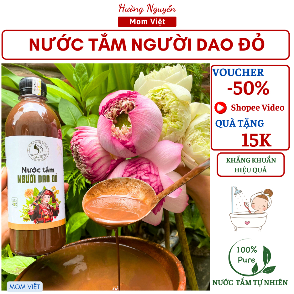 500ML NƯỚC TẮM DAO ĐỎ SAU SINH ( LOẠI CAO CẤP )