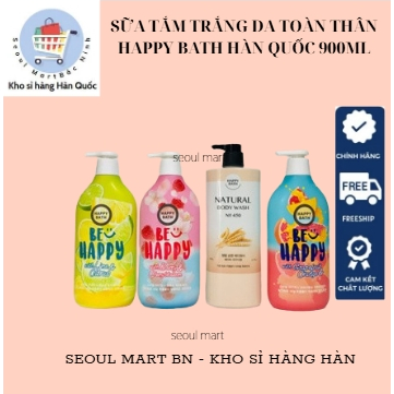 SỮA TẮM TRẮNG DA TOÀN THÂN HAPPY BATH HÀN QUỐC 900ML