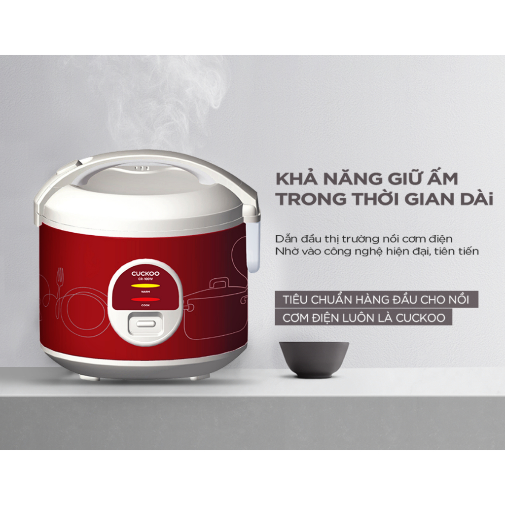 Ảnh Nồi Cơm Điện Cuckoo 1.8 lít CR-1001V - Lòng nồi chóng dính - Hàng Chính hãng- Bảo hành 2 năm 4
