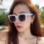 Kính mắt râm mát thời trang nữ nam mắt kính chống tia UV siêu hot hit phong cách retro Hàn Quốc đẹp cá tính ABICA 330