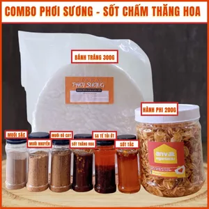 COMBO HÀNH PHI XỐT THĂNG HOA MIX MUỐI SỐT TỰ CHỌN - BÁNH TRÁNG PHƠI SƯƠNG SA TẾ MUỐI XỐT...ĐA DẠNG