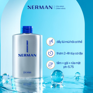 Bộ quà tặng cho nam Charm Of Gentleman - Sữa tắm gội 3in1 350ml & DDVS nam 100ml & Xịt khử mùi