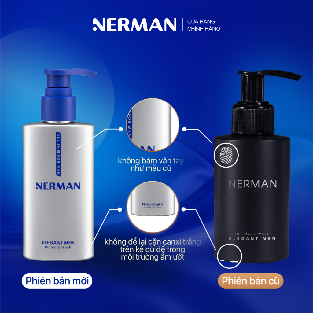 Ảnh Dung dịch vệ sinh nam giới Nerman Elegant Men Nerman hương nước hoa cao cấp 100ml/ chai 4