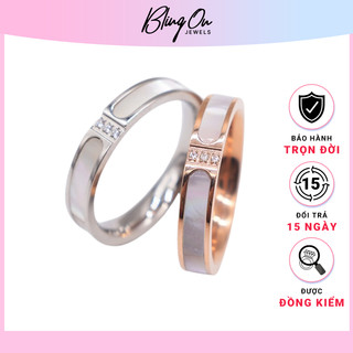 Gold-Plated Couple Rings, engravable by Bling On Jewels