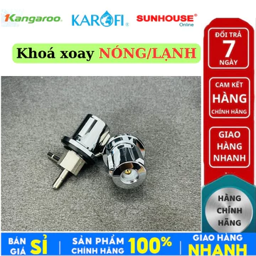 Bộ van khoá xoay nối nhanh chính hãng danh cho máy lọc nước nóng lạnh Karofi, Kangaroo, Sunhouse, Mutosi, Hoà Phát
