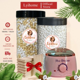 COMBO NỒI PRO kèm hũ 500g sáp dừa cao cấp lyihome, nồi công suất lớn nấu được nhiều sáp sử dụng dễ