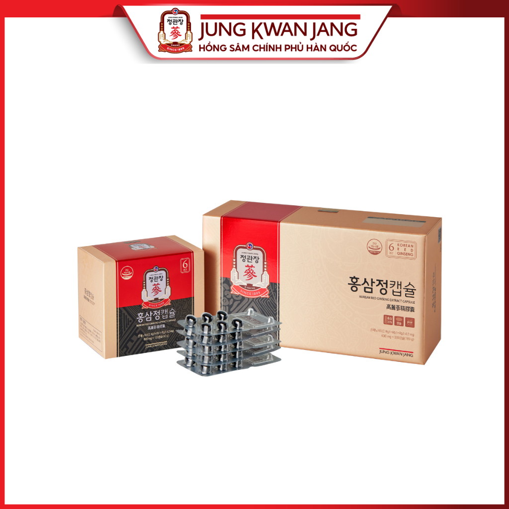 Ảnh Viên Cao Hồng Sâm KGC Jung Kwan Jang Extract Capsule (600mg x 300 viên nang mềm) 1