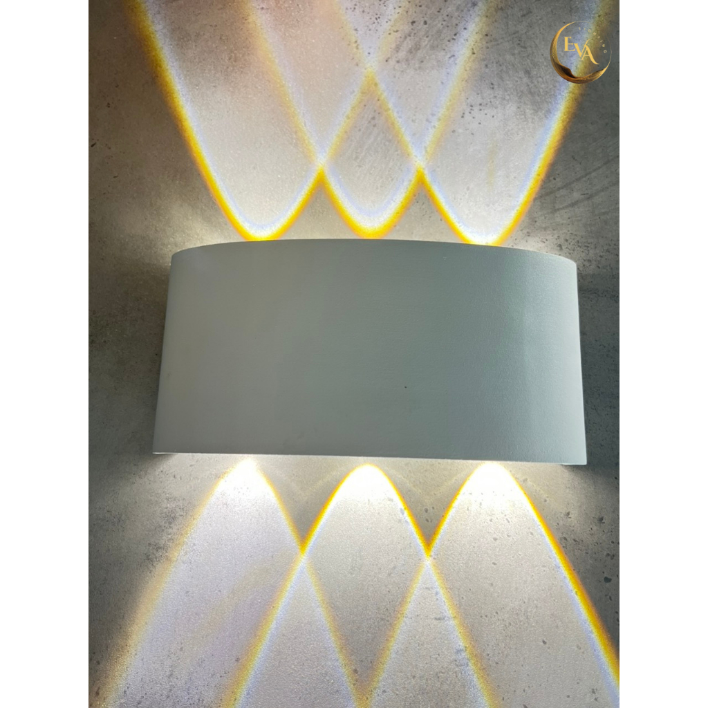 Đèn tường Led hắt 6 tia EVA TK-06 ngoài trời trong nhà lắp phòng khách, vách hiên, cầu thang, lối đi, bảo hành 12 tháng
