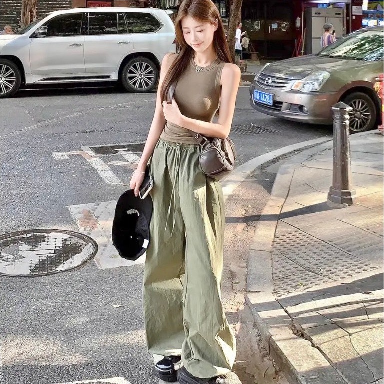 Quần ống rộng nữ chất gió. Có chốt bo gấu. mẫu mới mặc xinh (GIO3)