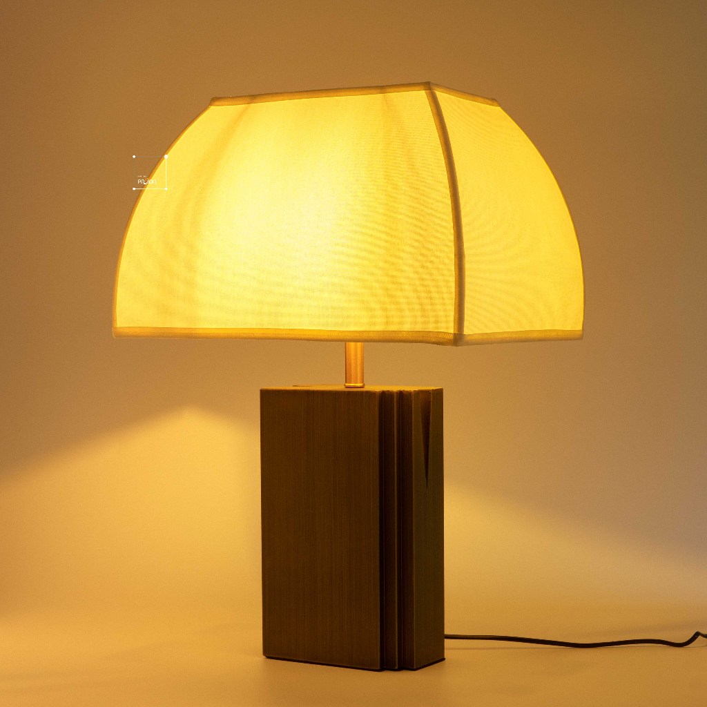 Đèn Bàn, Đèn Ngủ Behaus Sang Trọng Kiểu Dạng Khối Phong Cách Wabi Sabi