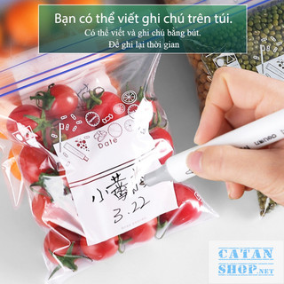 Combo 3 Hộp Túi Zip Đựng Thực Phẩm Nhật Bản Gồm Size Lớn, Size Trung, Size Nhỏ,Túi Bảo Quản Thực Phẩm Đông Lạnh,