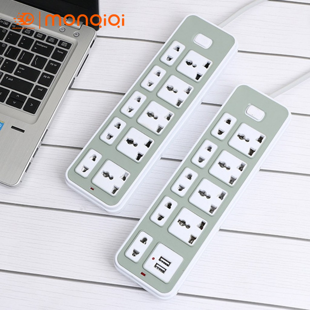 【🧡Rẻ/COD】Ổ Cắm Điện Power Strip 2 USB, 5 plugs, 9 universal socket wire ...