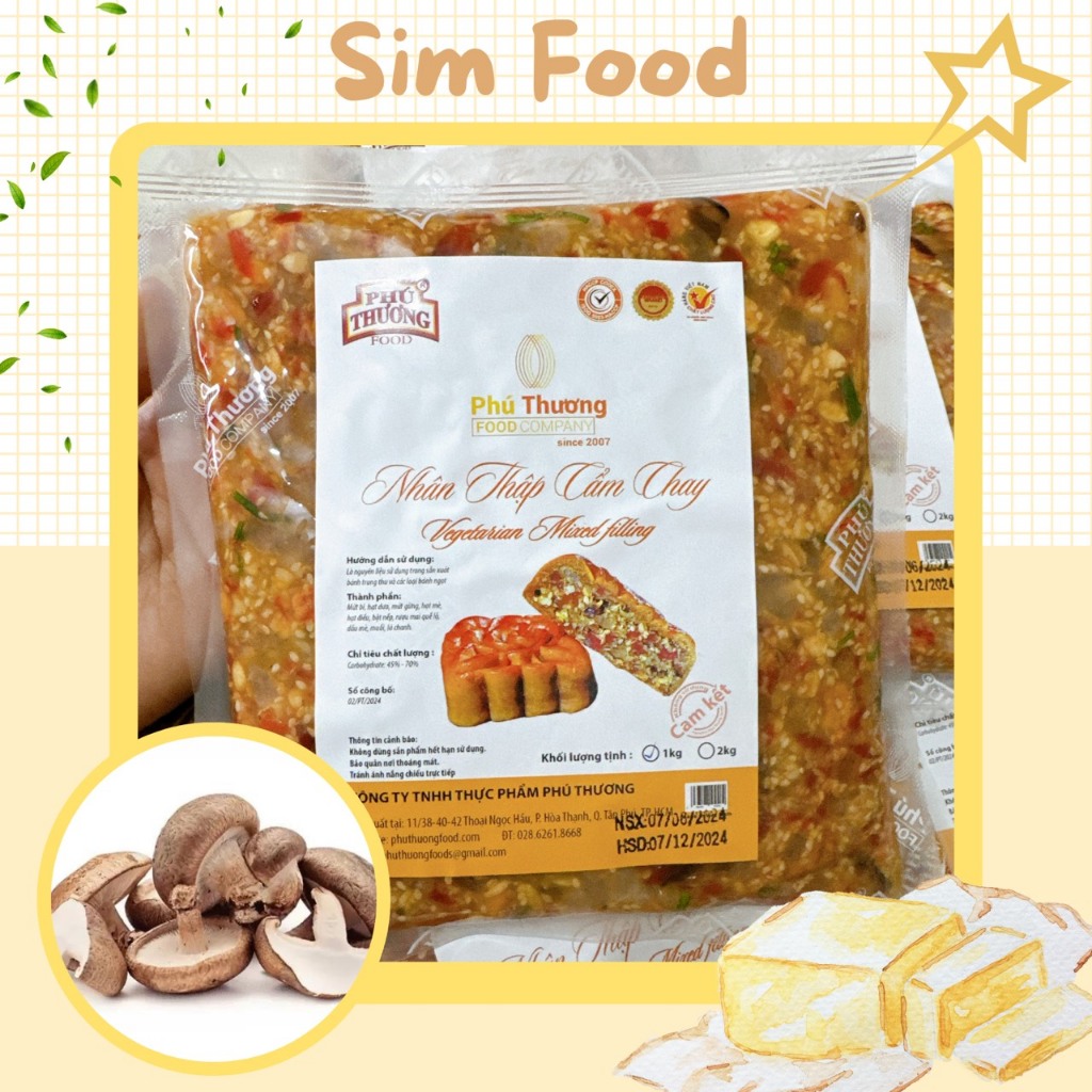 Nhân thập cẩm chay (đặt biệt) Phú Thương 1kg