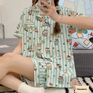 Bộ Ngủ Nữ, Set Đồ Pijama Mặc Nhà Bò Sữa Dễ Thương Dành Cho Nữ
