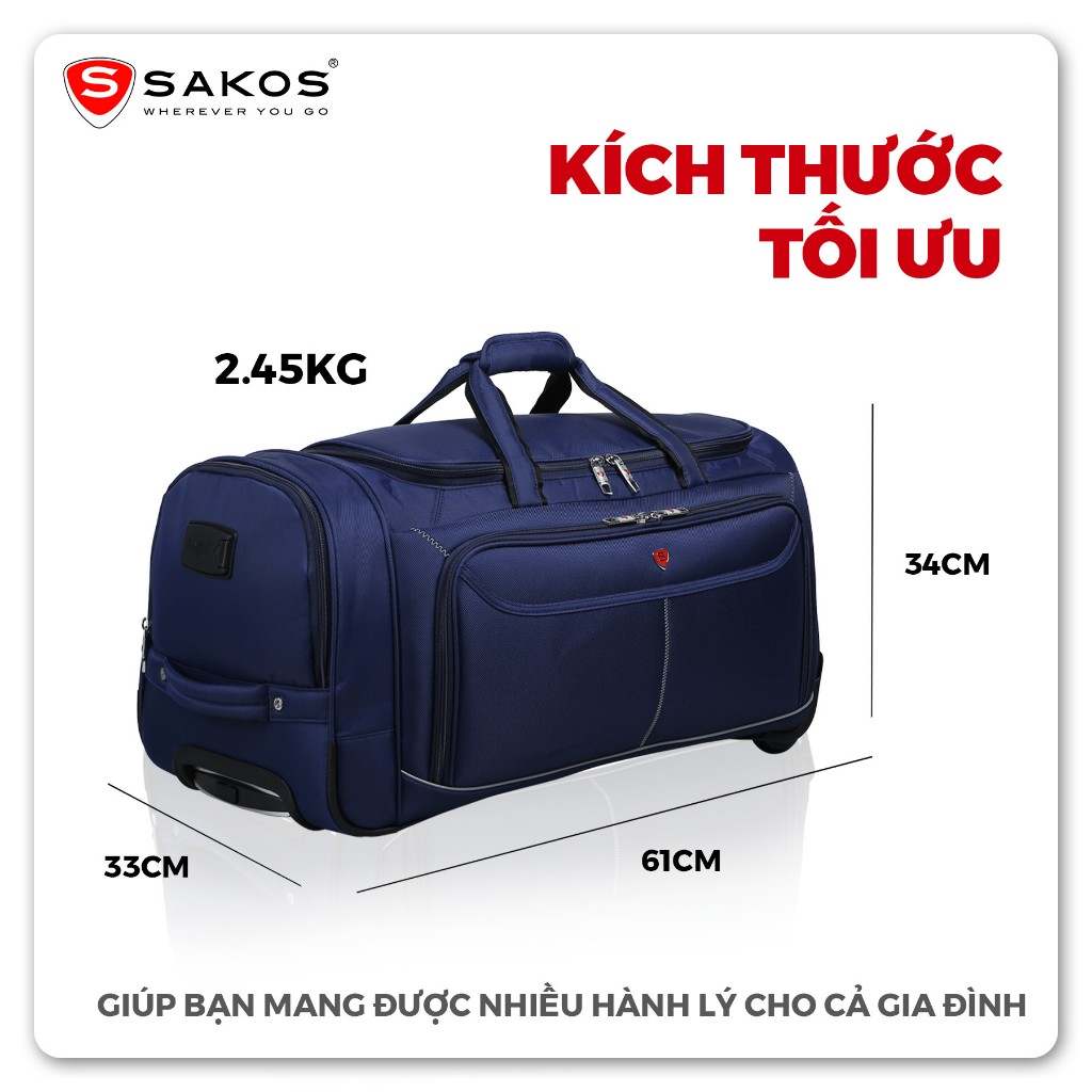 Ảnh Túi Cần Kéo Du Lịch Thời Trang Cao Cấp SAKOS GIGANT 1