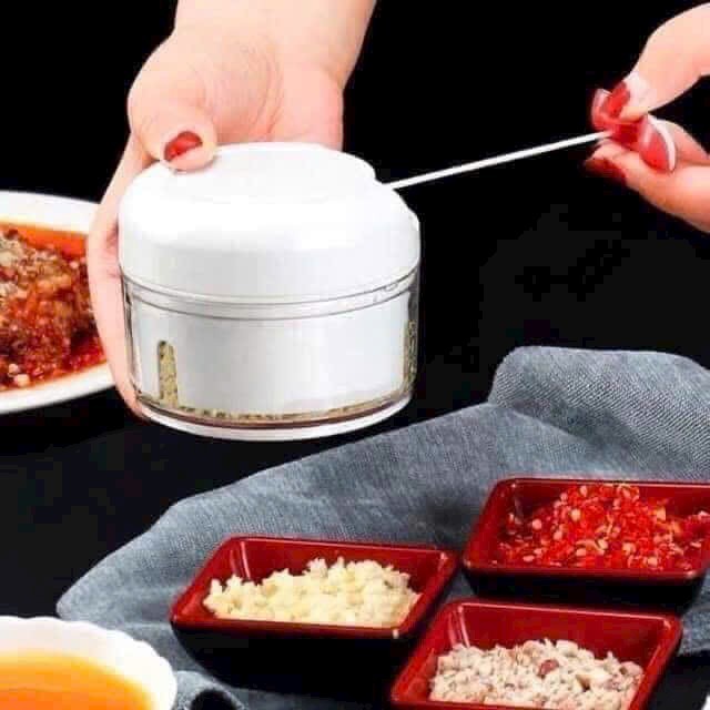 máy xay tỏi ớt mini cầm tay đa năng,cầm tay mini nghiền thực phẩm,có dây kéo