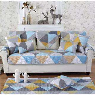 Thảm trải sofa chống trượt phong cách Bắc Âu 100% cotton