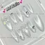 NailBox thiết kế mắt mèo bạc charm nơ trong cho Nữ M70 nhà Mơ Nails