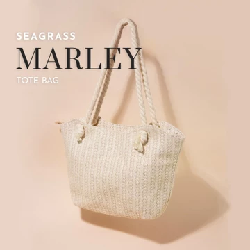Women's Woven Straw Bag – for School