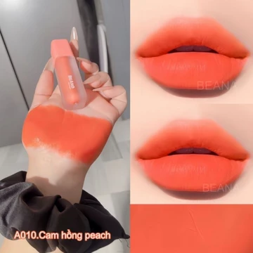 Son cam hồng peach son beana chính hãng, son màu cam son tone cam, son cam đào son cam san hô màu son nhẹ nhàng cuốn hút