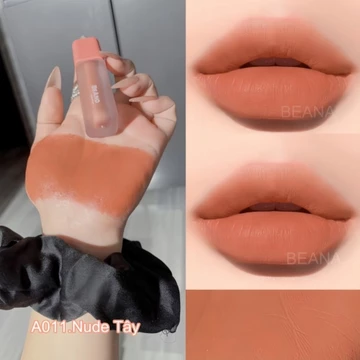 Son BeAna son cam nude, son nude tây son tone cam, son cam đào son môi chính hãng chất môi mềm mịn môi