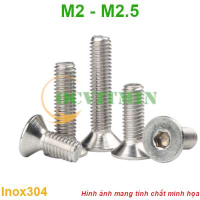 M2BI# - Ốc Lục Giác Đầu Bằng M2 M2.5 Inox 304 Hơi Hút Nam Châm | Shopee ...