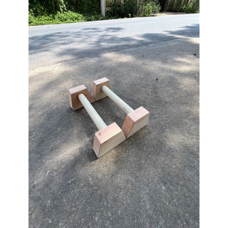 PARALLETTES GỖ - DỤNG CỤ HÍT ĐẤT, CHỐNG ĐẨY BẰNG GỖ CÓ ĐẾ CHỐNG TR