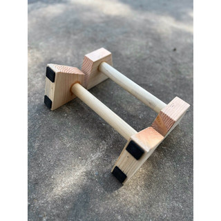 PARALLETTES GỖ - DỤNG CỤ HÍT ĐẤT, CHỐNG ĐẨY BẰNG GỖ CÓ ĐẾ CHỐNG TR
