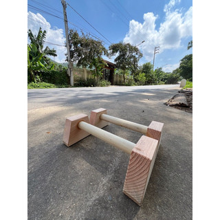 PARALLETTES GỖ - DỤNG CỤ HÍT ĐẤT, CHỐNG ĐẨY BẰNG GỖ CÓ ĐẾ CHỐNG TR
