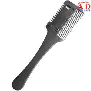 LƯỢC CHẢI CHUỐT TÓC CÓ LƯỠI DAO LAM CHUYÊN NGHIỆP SALON ADS MÀU ĐEN