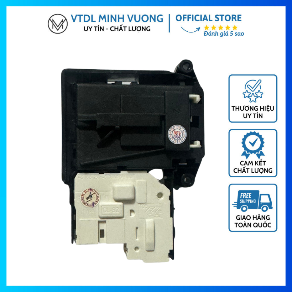 Công Tắc Khóa Cửa Máy Giặt LG Inverte (4 Chân) – Phụ Kiện Máy Giặt Chính Hãng