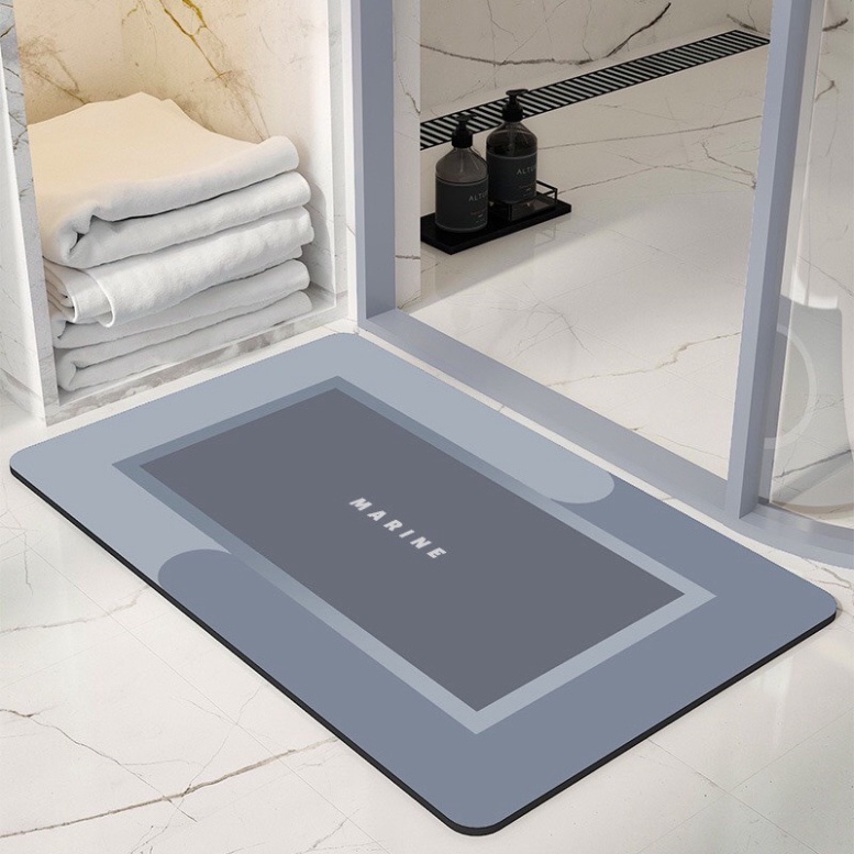 Thảm Silicon Hút Nước Siêu Thấm Sau 3 Giây Chống Trơn Trượt Nhà Tắm